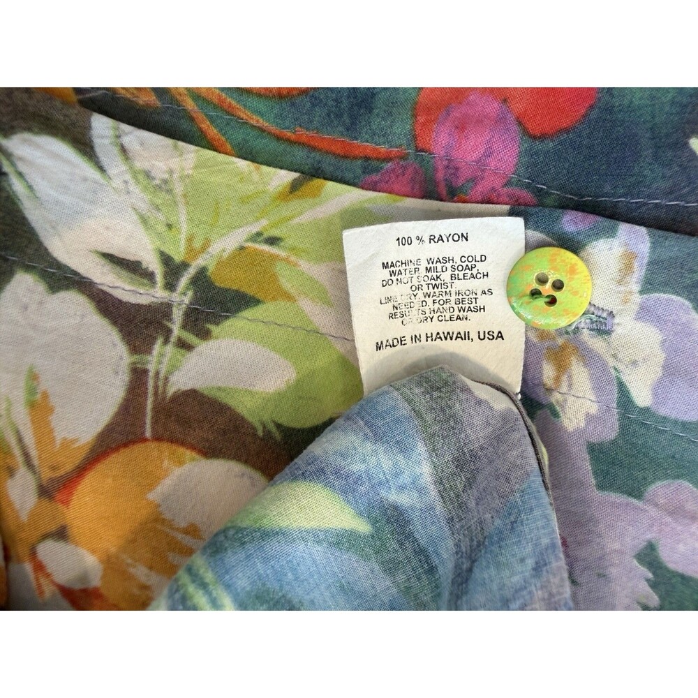 Jams World Men’s Hawaiian Aloha Short Sleeve Shirt, XL, “Oasis”, GUC - Picture 5 of 8